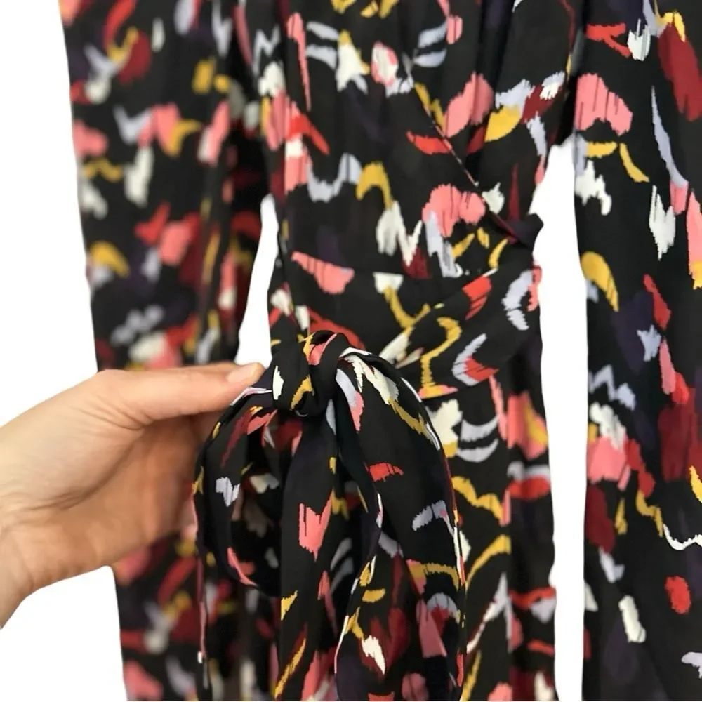 A.L.C. Tianna‎ Floral Wrap Midi Dress Size 4